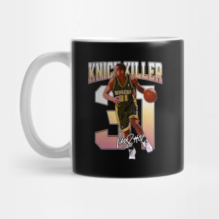 Reggie Miller Choke Sign Basketball Legend Signature Vintage Retro 80s 90s Bootleg Rap Style Mug